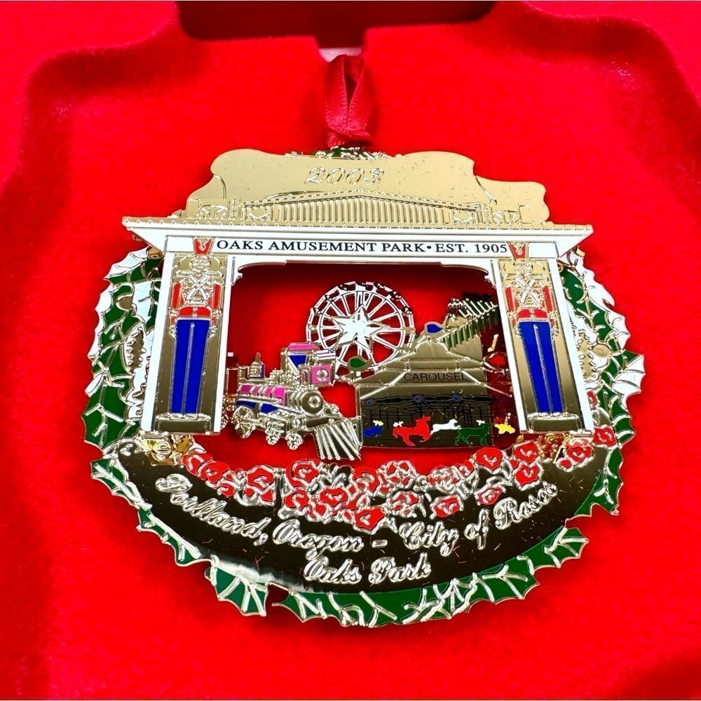 2003 Portland Ornament: Oaks Amusement Park - Est. 1905 NWT